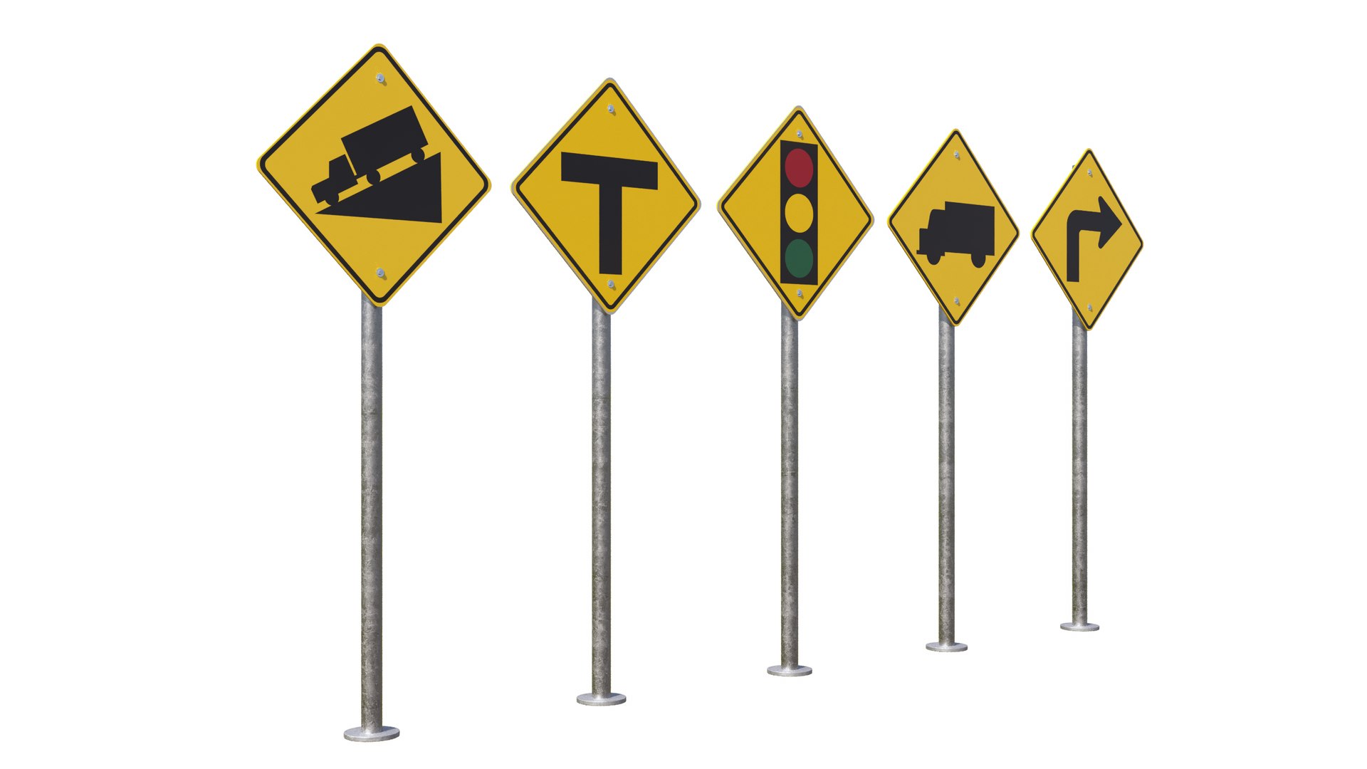 3D Road Signs Model - TurboSquid 1969275