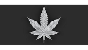 3D model Marijuana Pendant