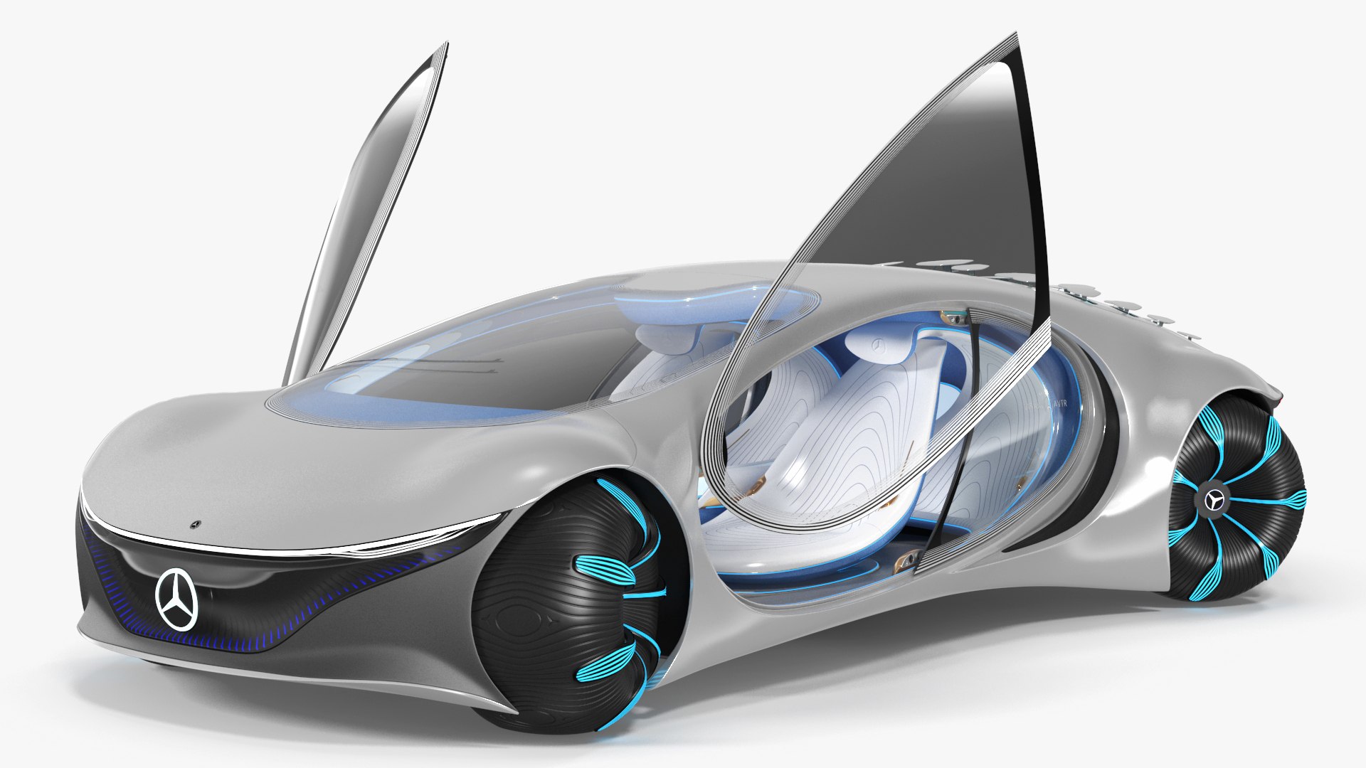 Mercedes Vision AVTR Rigged 3D model preview