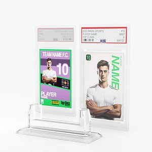 Soccer Card Graded Case With Display Stand
