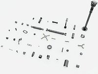 Mechanical Parts Hydraulic Cylinders Kitbash Pack