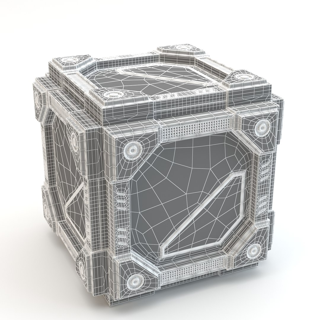 Sci-fi Cube 3d Model