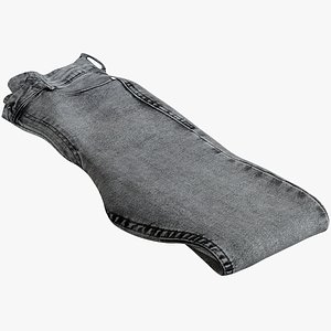 3D realistic jeans 3 model