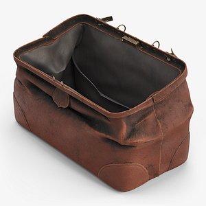 Shabby Leather Bag Brown with Inside