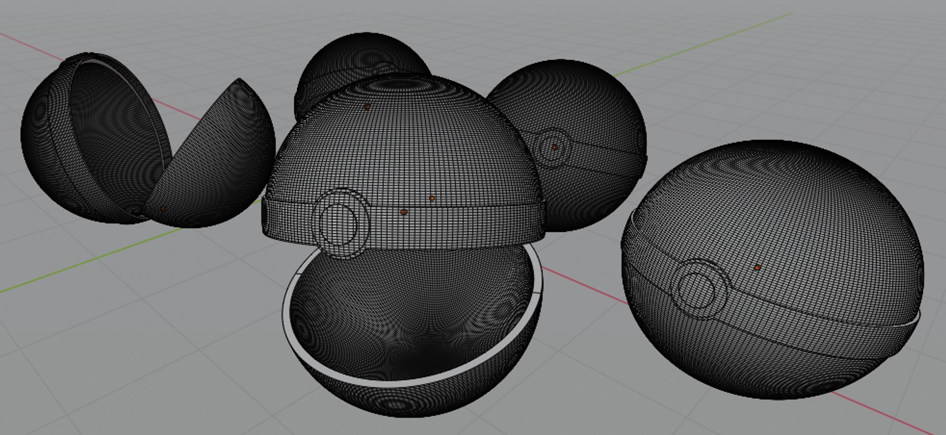 Free Pokeball Ball 3D Model - TurboSquid 1573025