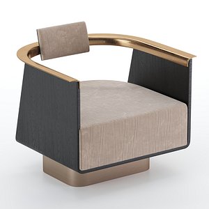 boston armchair chair 3D