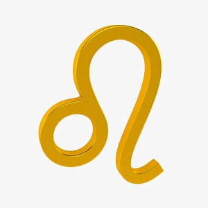 zodiac leo sign 3d max