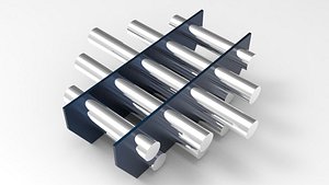 3D Industrial Magnetic Hopper model