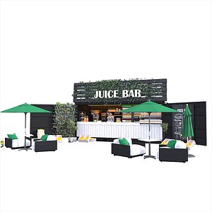 Container Juice Cafe 3D