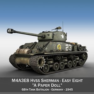 M4A3E8 Sherman - Easy Eight - A Paper Doll