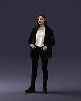 3DSCAN model of a fashion girl 0425