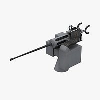 M242 Bushmaster Low Poly