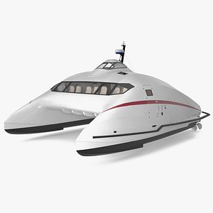 3D Catamaran Ferry A2V Monaco One