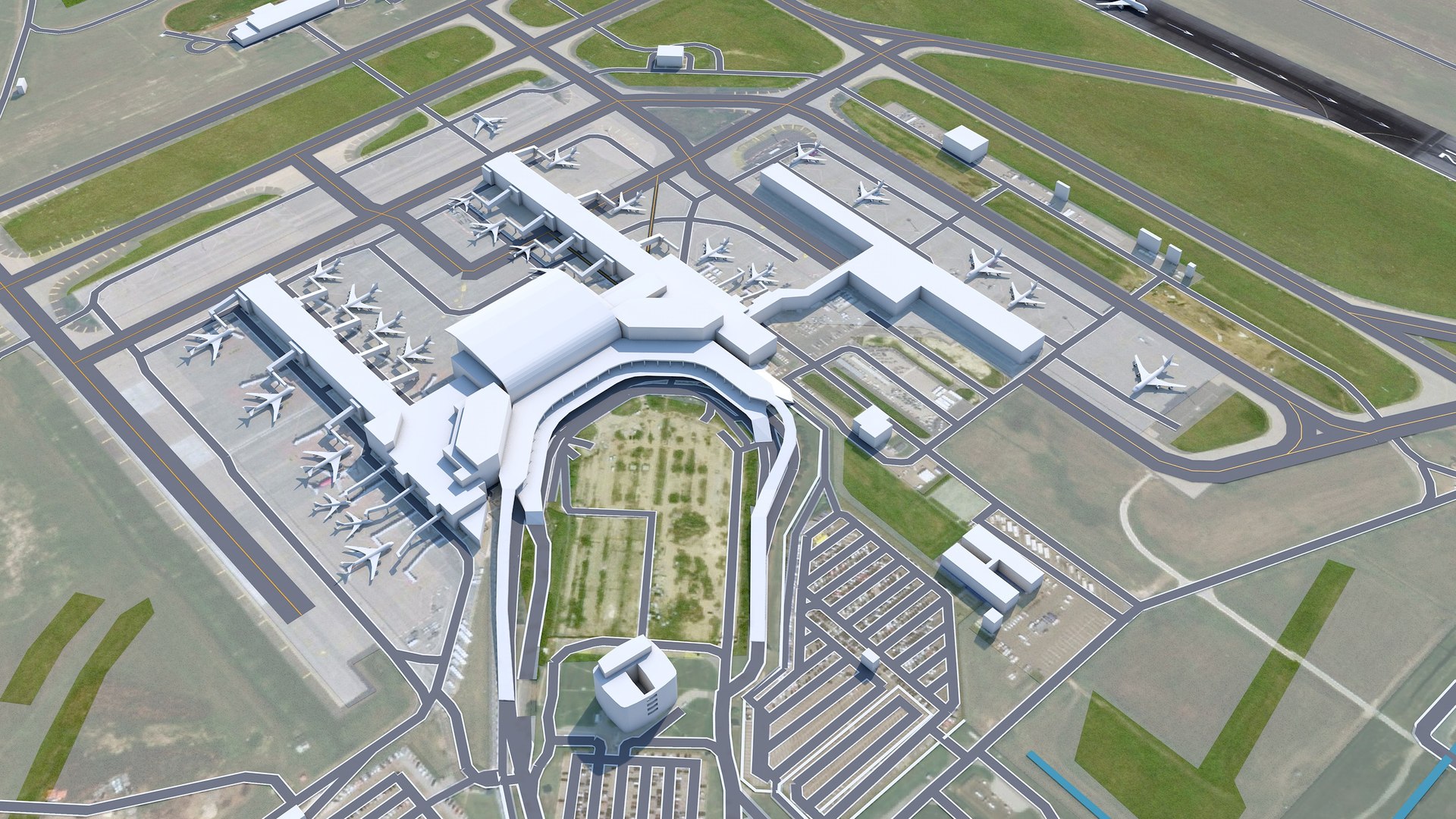 3D Budapest Airport Model - TurboSquid 2005122