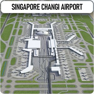 singapore changi airport - 3D model