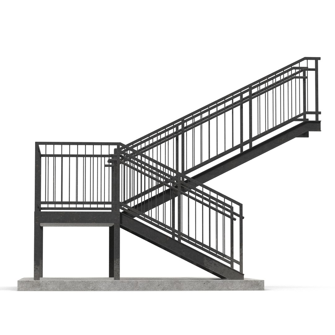 3d Stairs Modeled Build Model