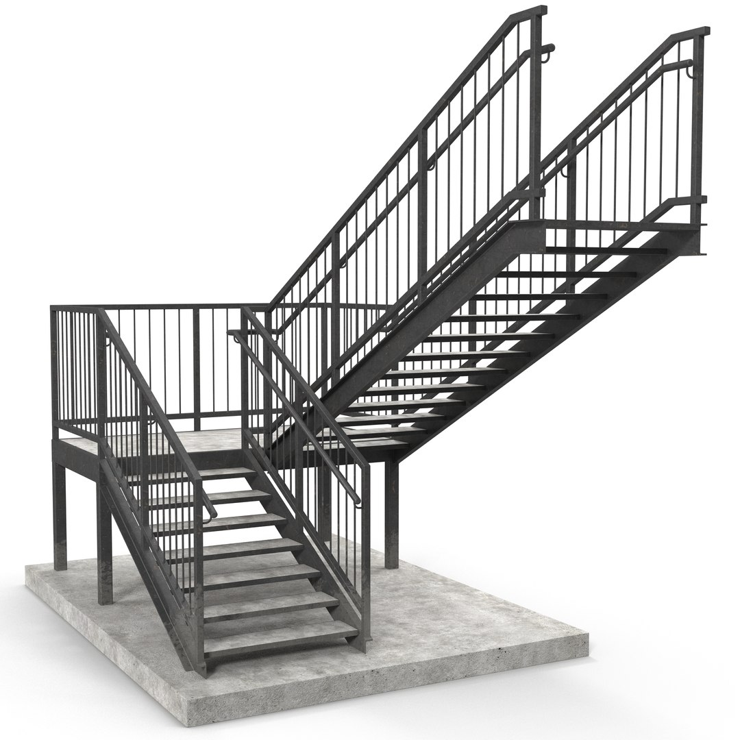 Stairs 3D model preview
