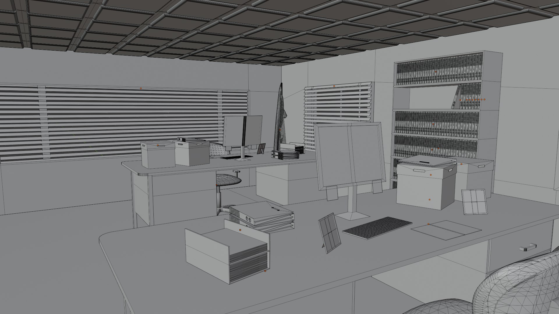 3D Police Station Interior Model - TurboSquid 2158030