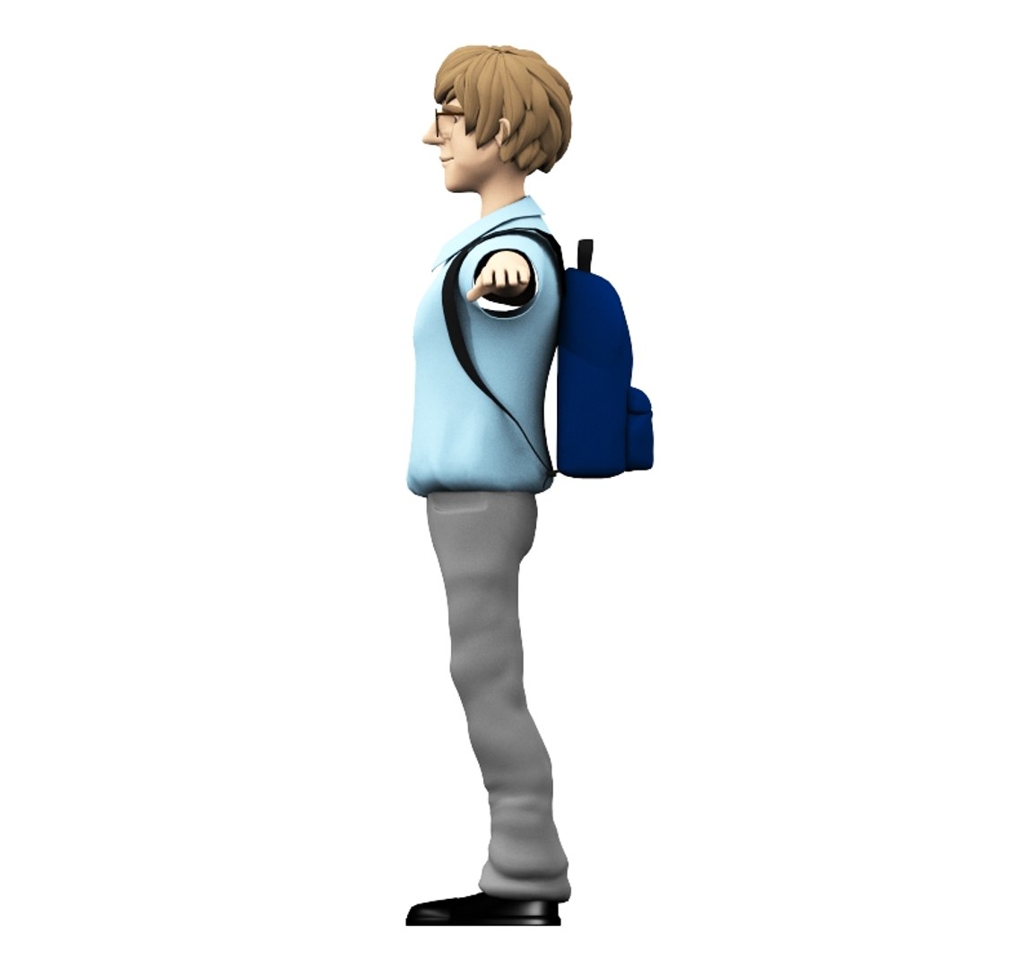 Nerdy Nerd School Kid Model - TurboSquid 1463722