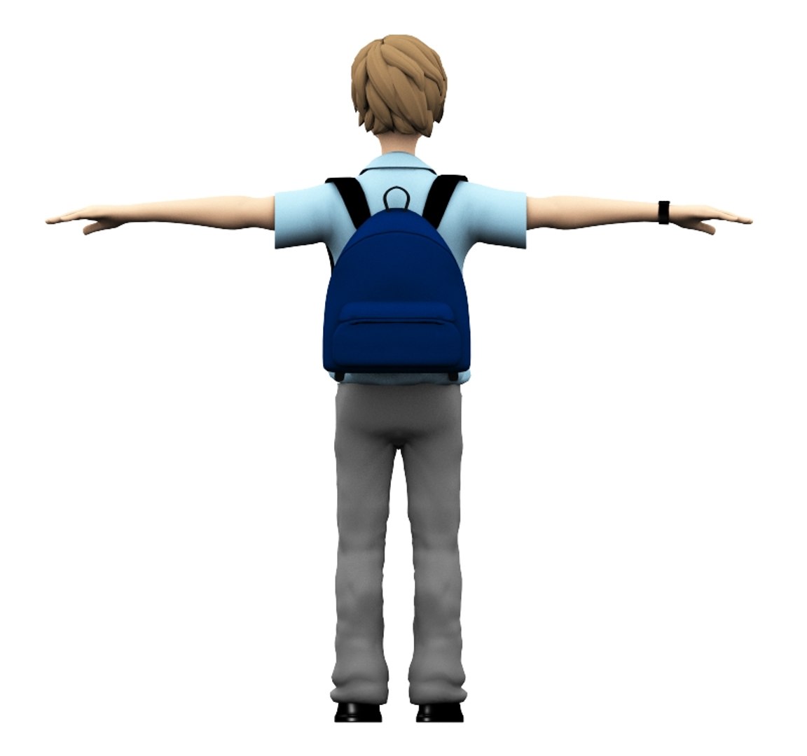 Nerdy Nerd School Kid Model - TurboSquid 1463722
