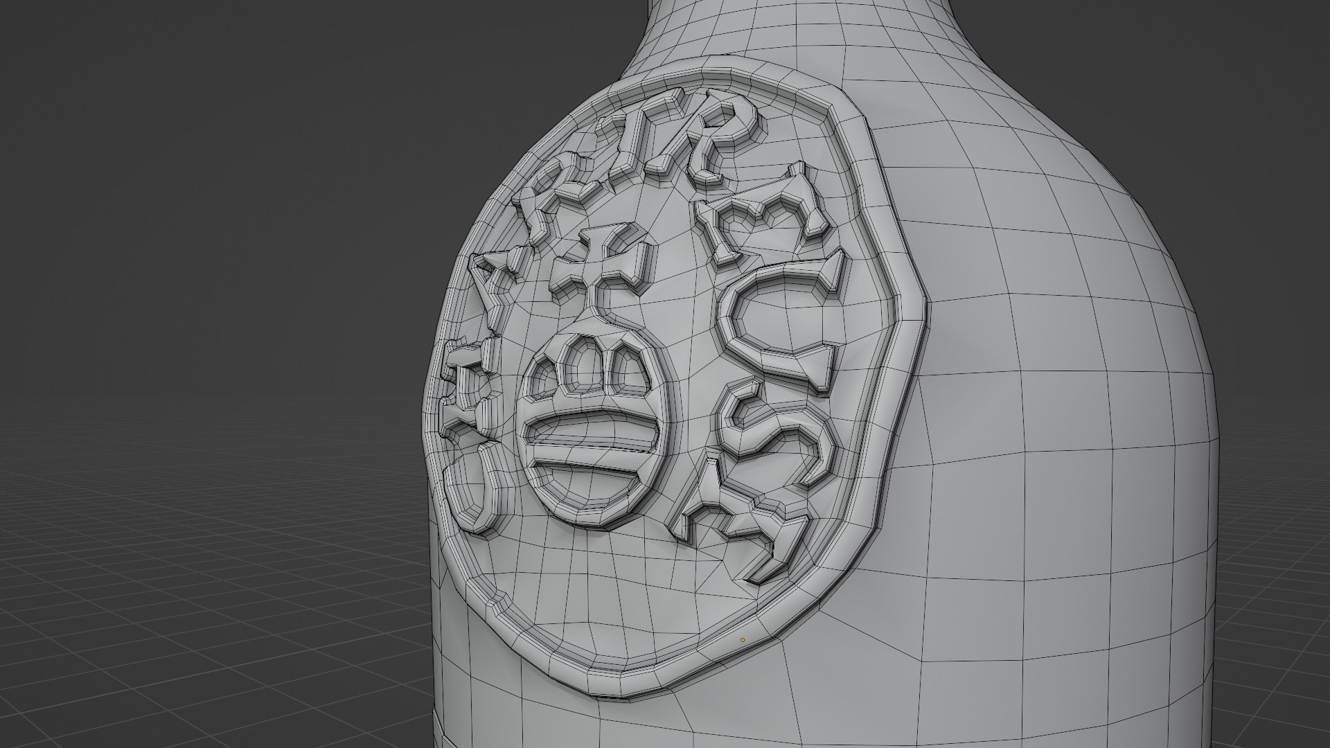 3D Green And Yellow Chartreuse Bottle Model - TurboSquid 2399987