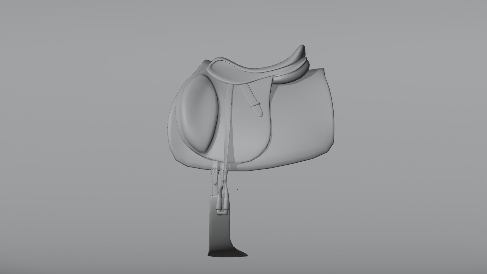 英式全能马鞍3d模型