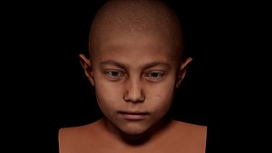 Retopologized Head scan Harry Jackson 3D