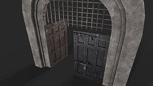 Medieval Gate 3D