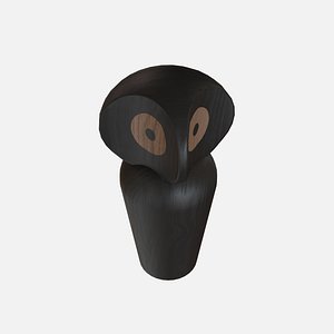 Wood owl 3D model