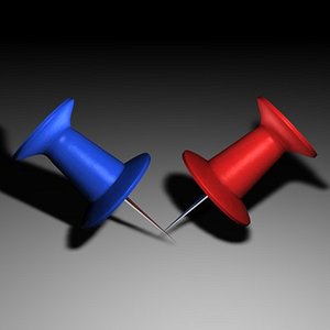 3d thumbtack tacks model