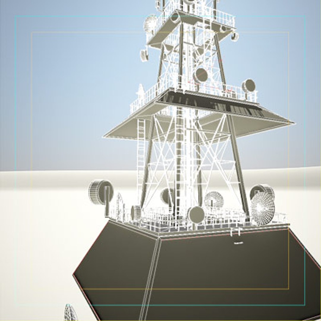 3d Radio Communication Tower Model