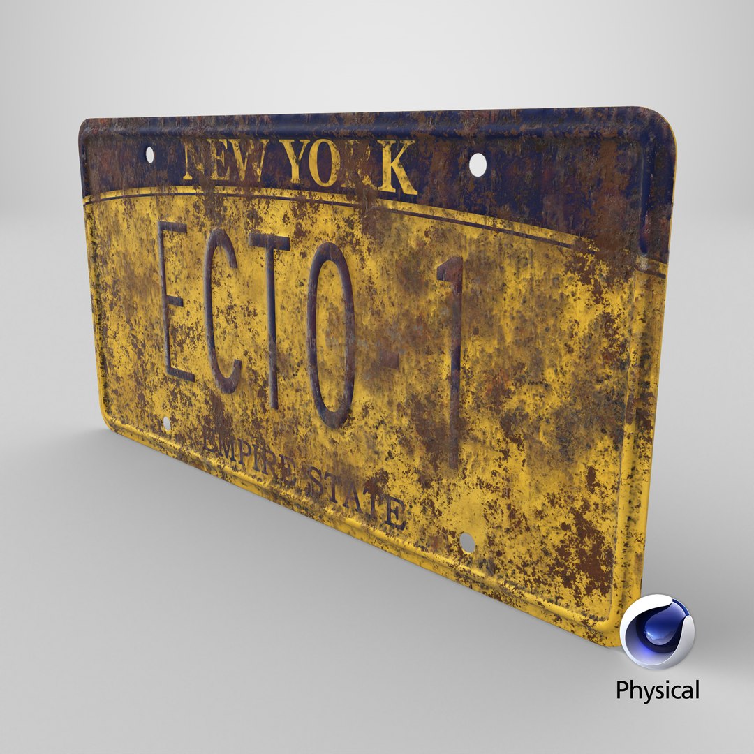 Ghostbusters License Plate Ecto-1 Yellow Old 3D model https://p.turbosquid.com/ts-thumb/ZD/vR01jy/69/stemcell_cinema_4d_physical_render/png/1778086934/1920x1080/fit_q87/2ade4a8528057d312353f959dbc59e8f3bd0413d/stemcell_cinema_4d_physical_render.jpg