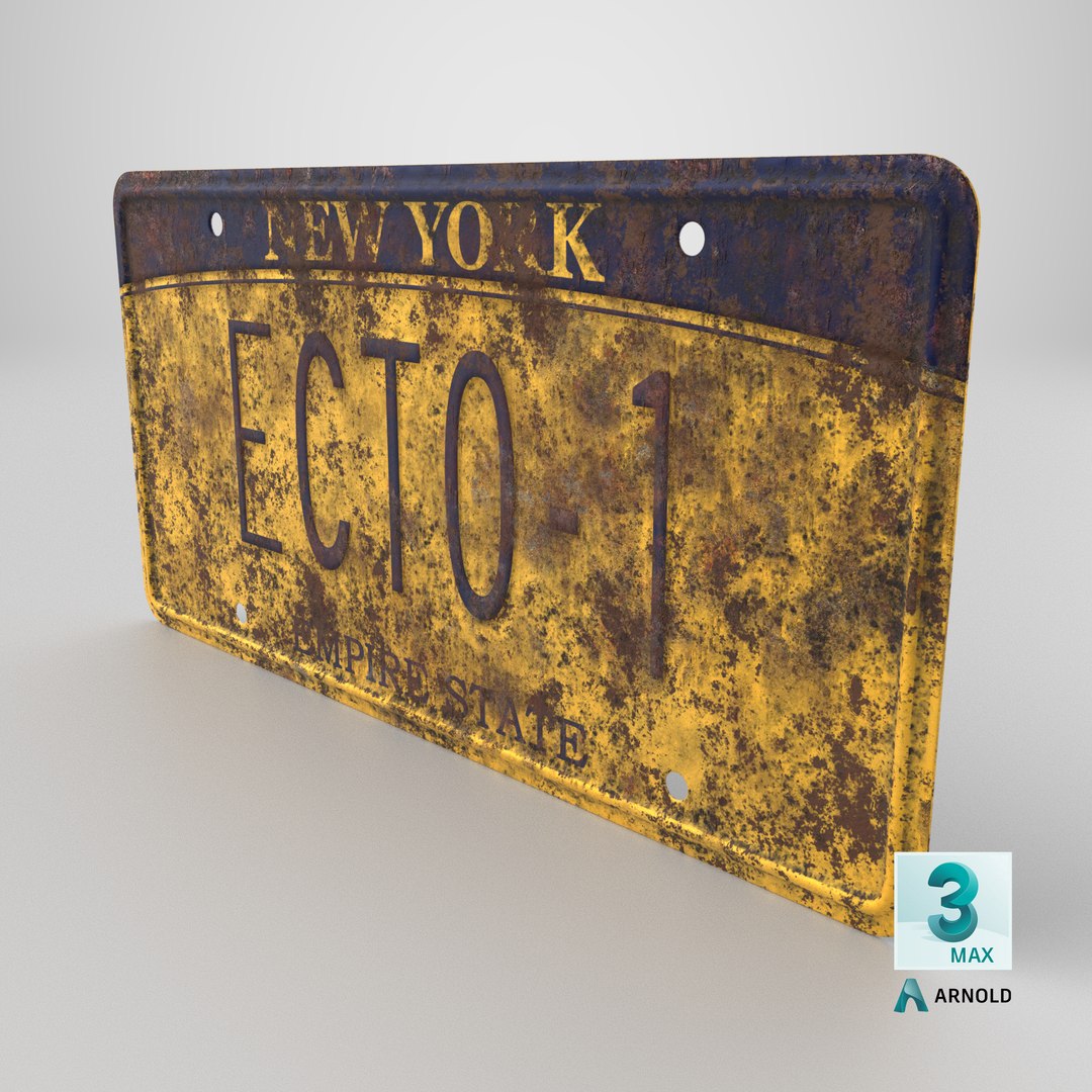 Ghostbusters License Plate Ecto-1 Yellow Old 3D model https://p.turbosquid.com/ts-thumb/ZD/vR01jy/MD/stemcell_max_arnold_render/png/1778086938/1920x1080/fit_q87/776a09c390d8c2f7407b1127858131da3663b3c5/stemcell_max_arnold_render.jpg