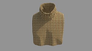 3D model Scarf - High Neck Collar