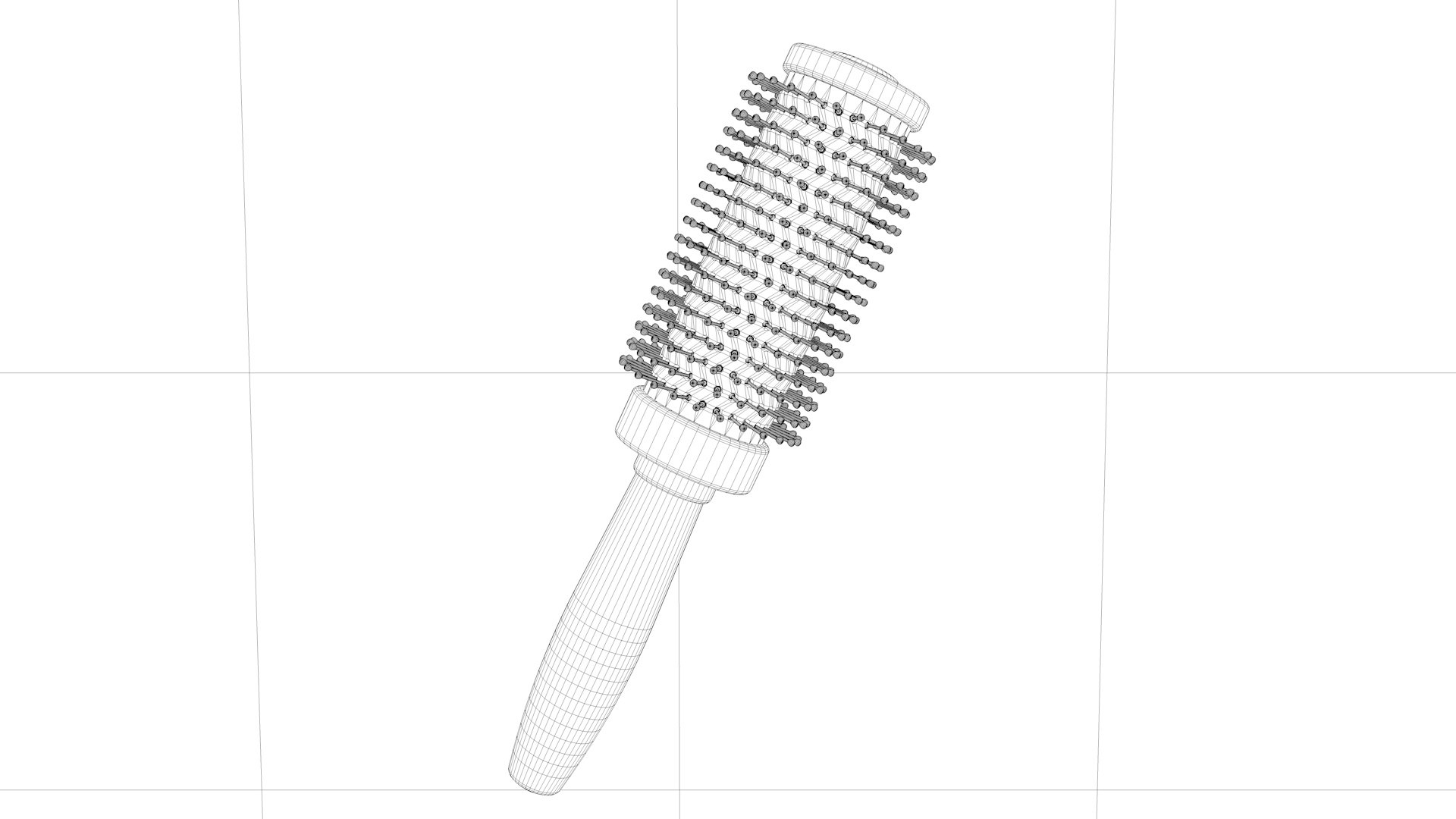 Round Brush Model - TurboSquid 2031422