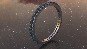 V-Prong Eternity Ring