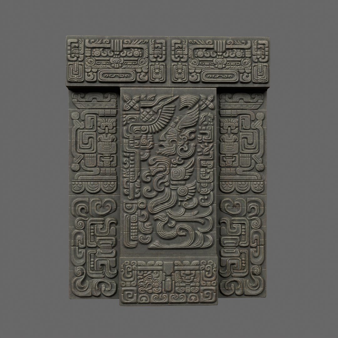 Low Poly PBR Black Mayan Temple Walls 3D Model - TurboSquid 2162323
