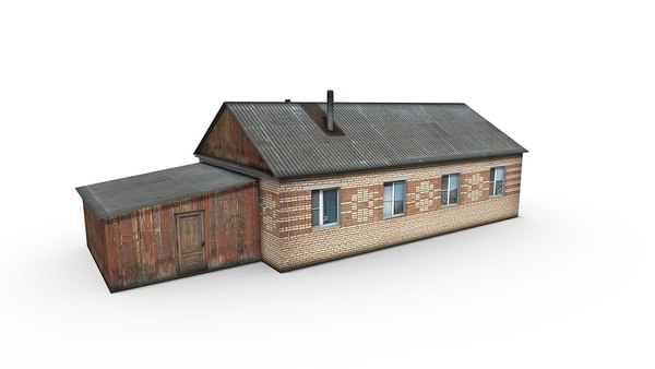 modelo 3d Casa de pueblo - TurboSquid 1815346