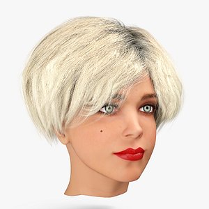 Blond Teenage Girl Head