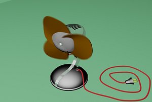 3d model fan animation