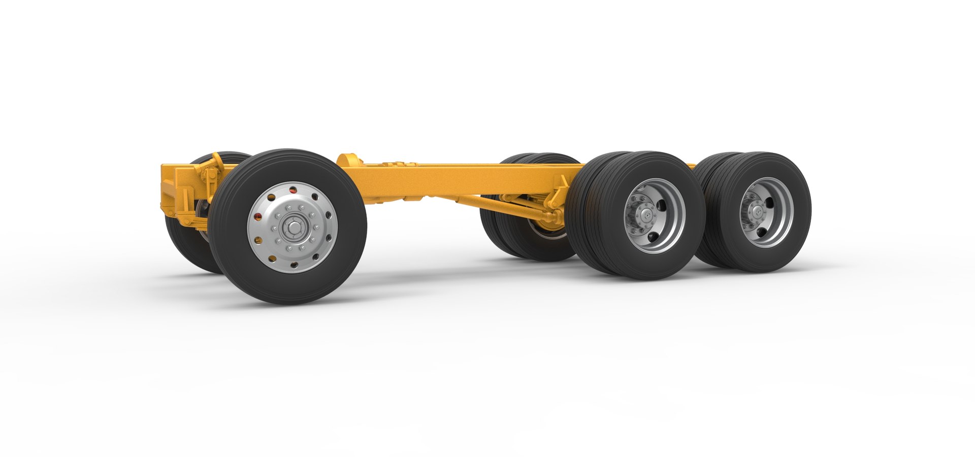Chassis Of Vintage GATR Racing Semi Truck Version 4 Scale 1 To 25 Model ...