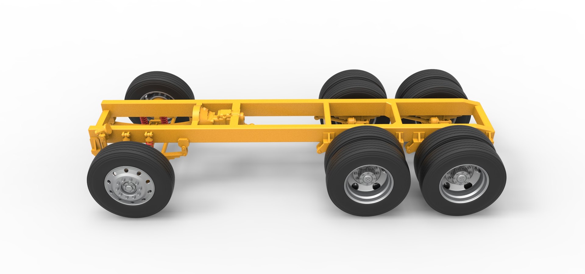 Chassis Of Vintage GATR Racing Semi Truck Version 4 Scale 1 To 25 Model ...