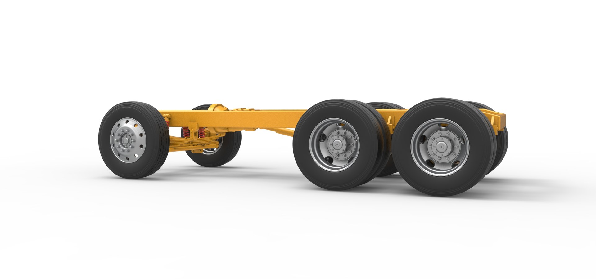 Chassis Of Vintage GATR Racing Semi Truck Version 4 Scale 1 To 25 Model ...