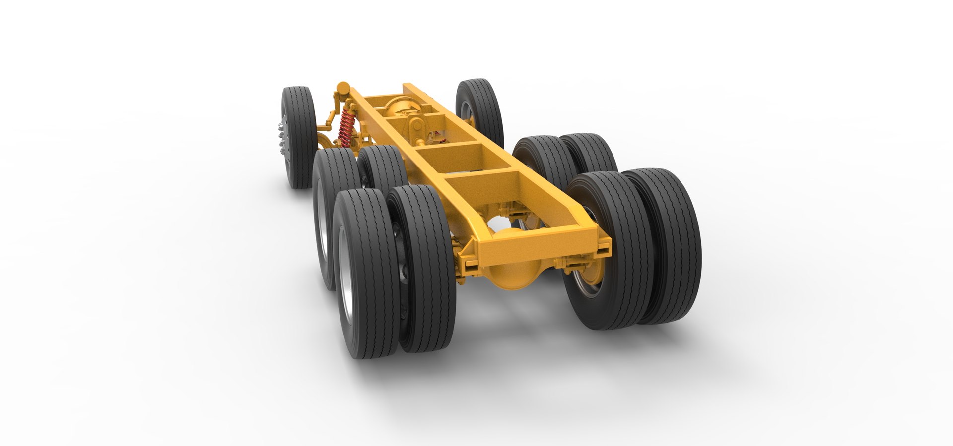 Chassis Of Vintage GATR Racing Semi Truck Version 4 Scale 1 To 25 Model ...
