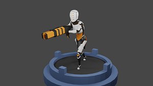 Female sci-fi Warrior