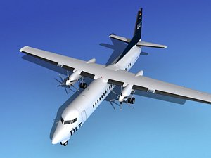 fokker 50 3d model