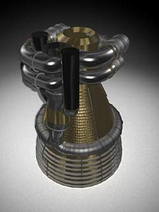 3d ejection engine model