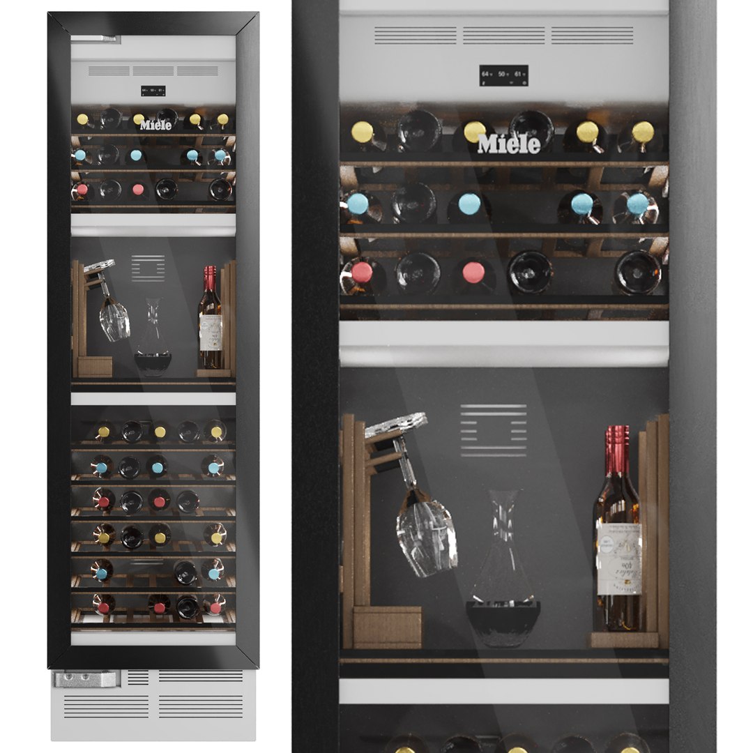 Miele Wine Cooler 3D Model TurboSquid 2014306