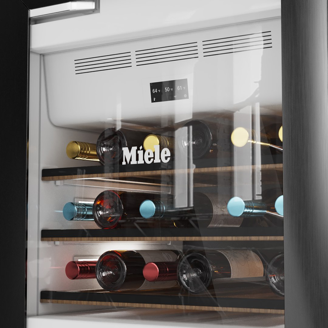 Miele Wine Cooler 3D Model TurboSquid 2014306