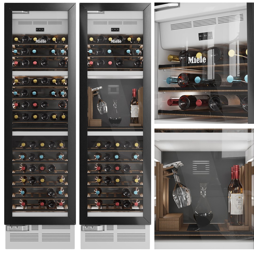 Miele Wine Cooler 3D Model TurboSquid 2014306
